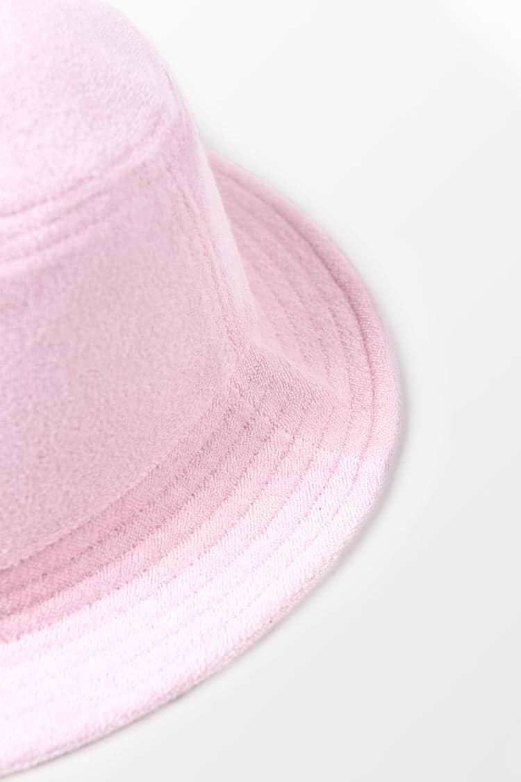 Maribel Minimalism Pink Bucket Hat