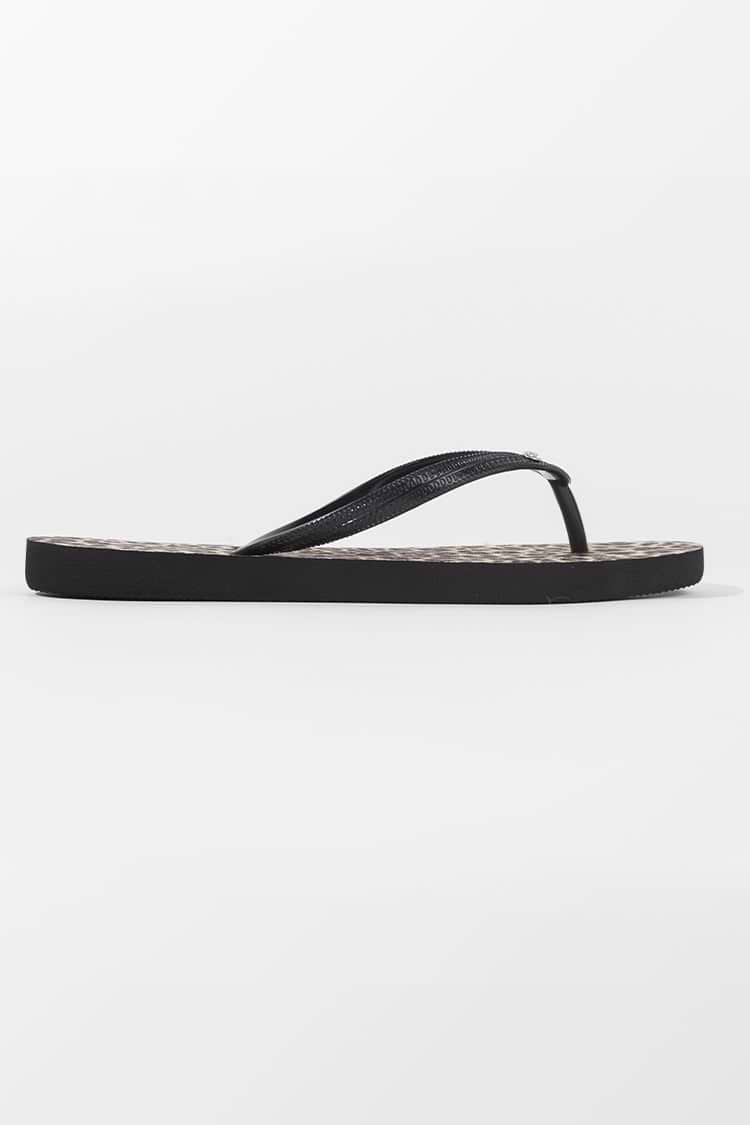 Zehentrenner-Sandalen mit Leopardenmuster