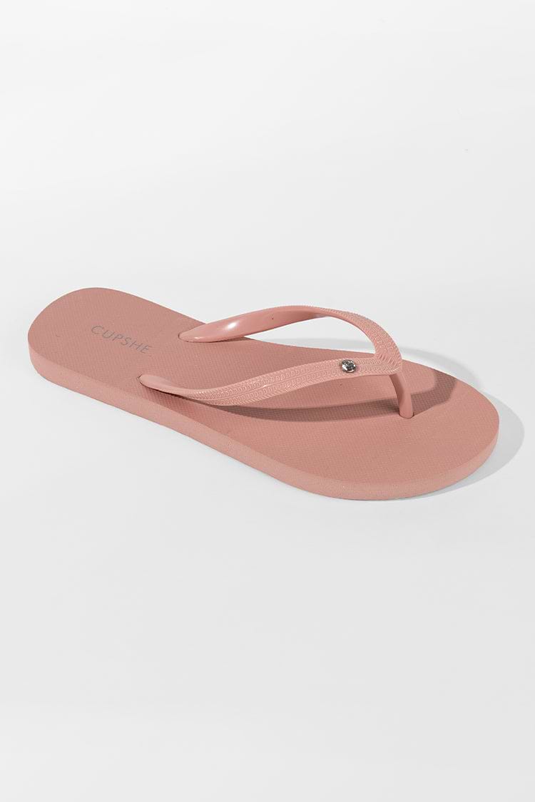 Zehentrenner-Sandalen mit Strassdesign
