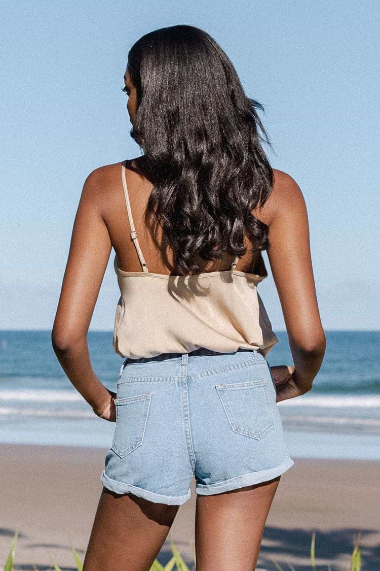 Breonna V-neck Ruched Bodysuit