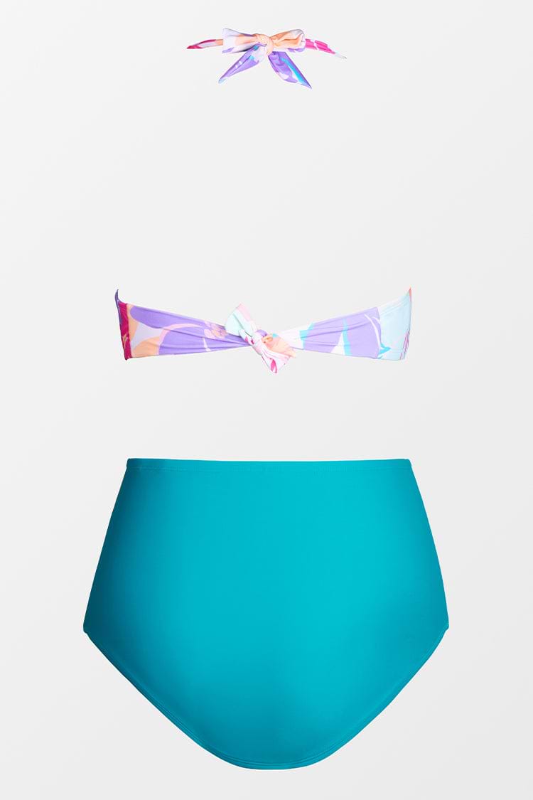 Große Größen Bikini-Set mit Neckholder und High waist