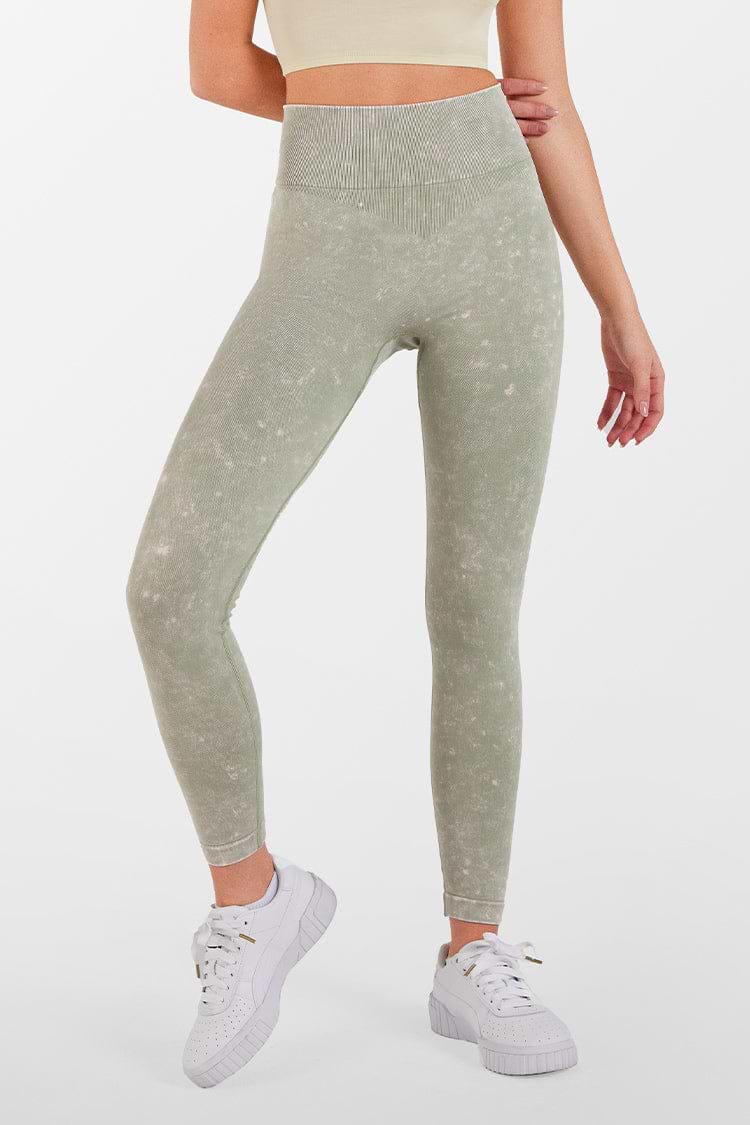 Legging vert taille haute