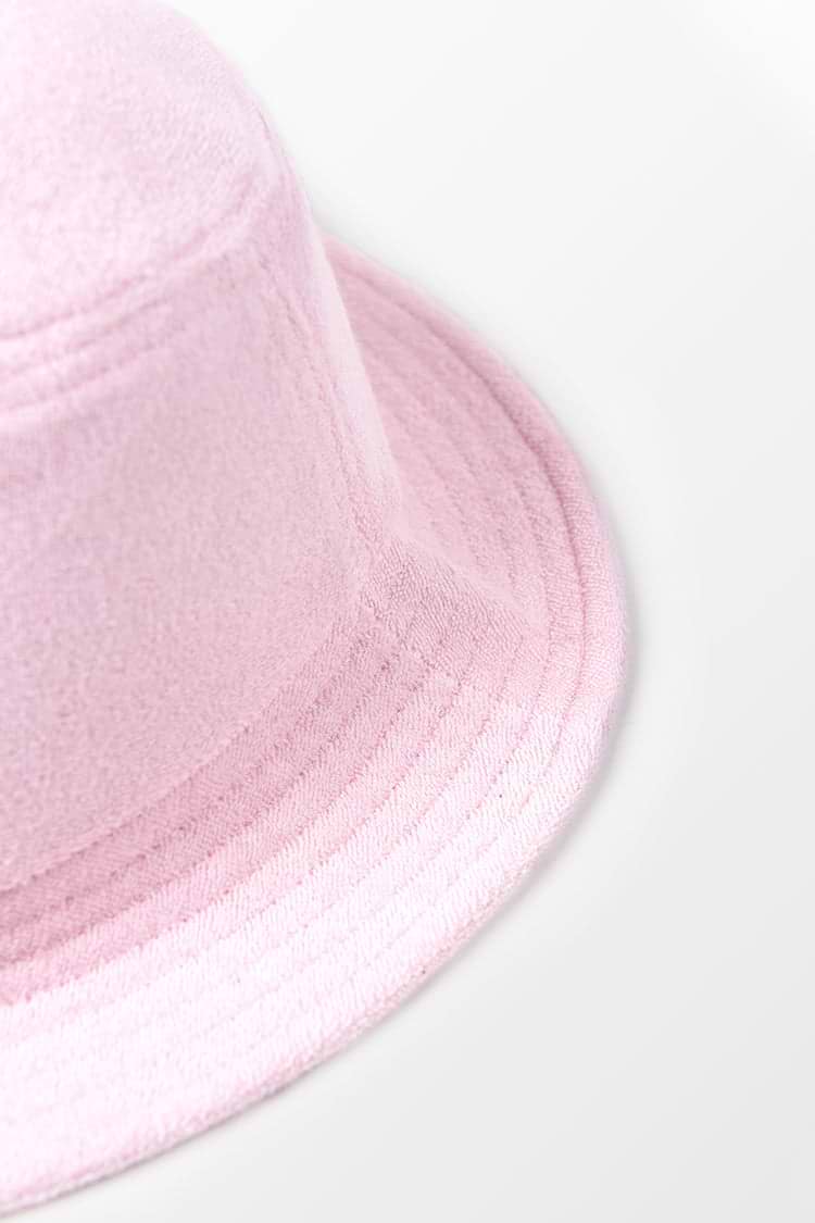 Maribel Minimalism Pink Bucket Hat