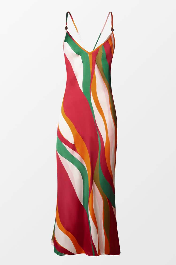 Joanne Backless Tie Dress