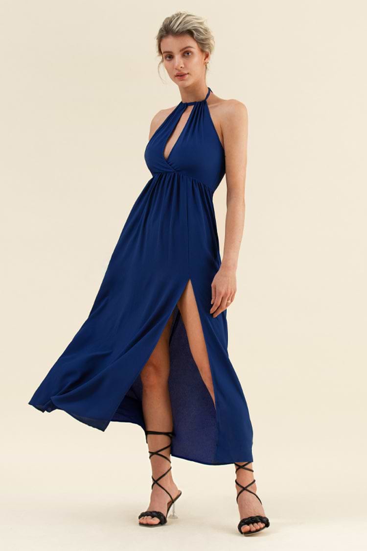 Monserrat Cut-out Front Halter Dress