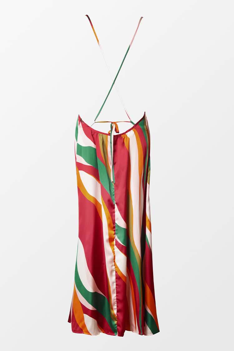 Joanne Backless Tie Dress