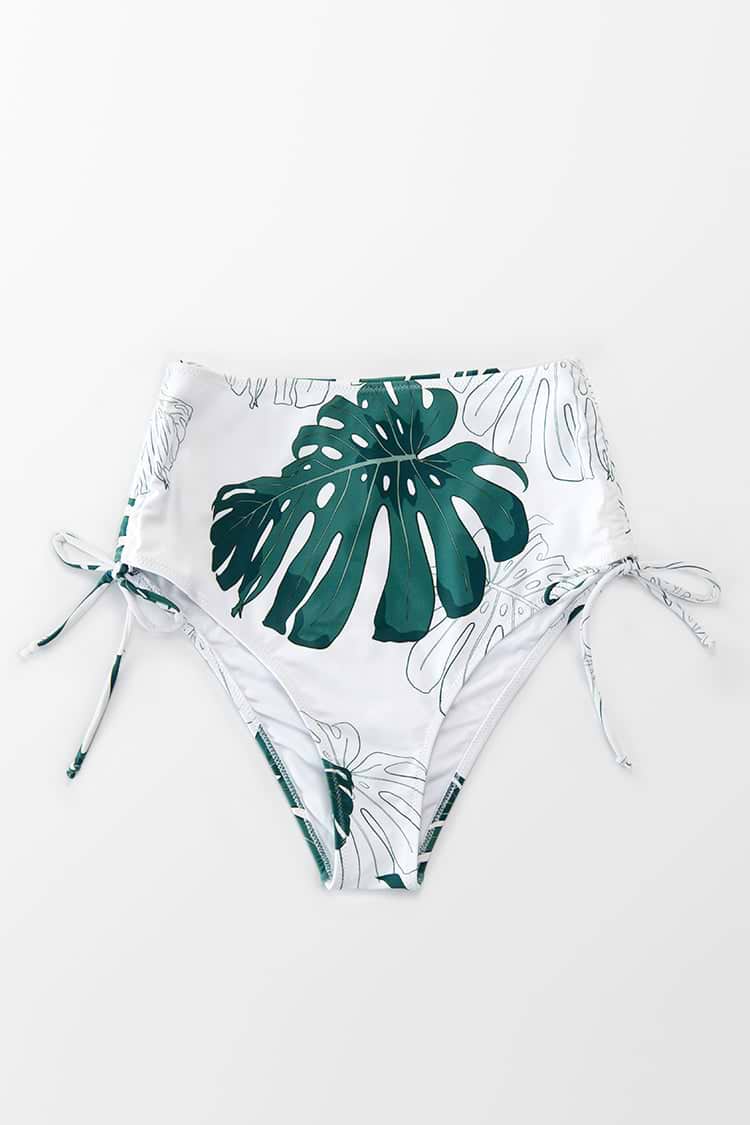 Bas de bikini taille haute à nouer sur les côtés