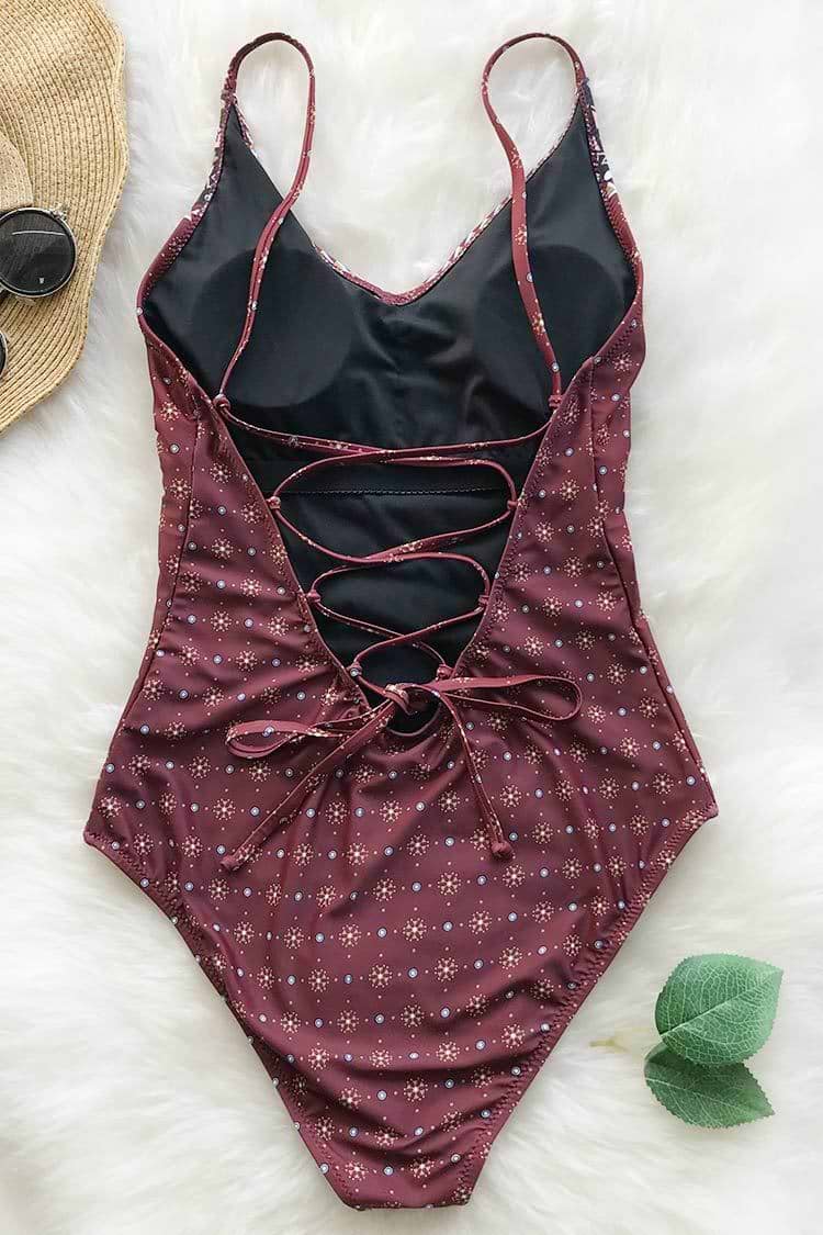 Niemals trennen Drucken Badeanzug