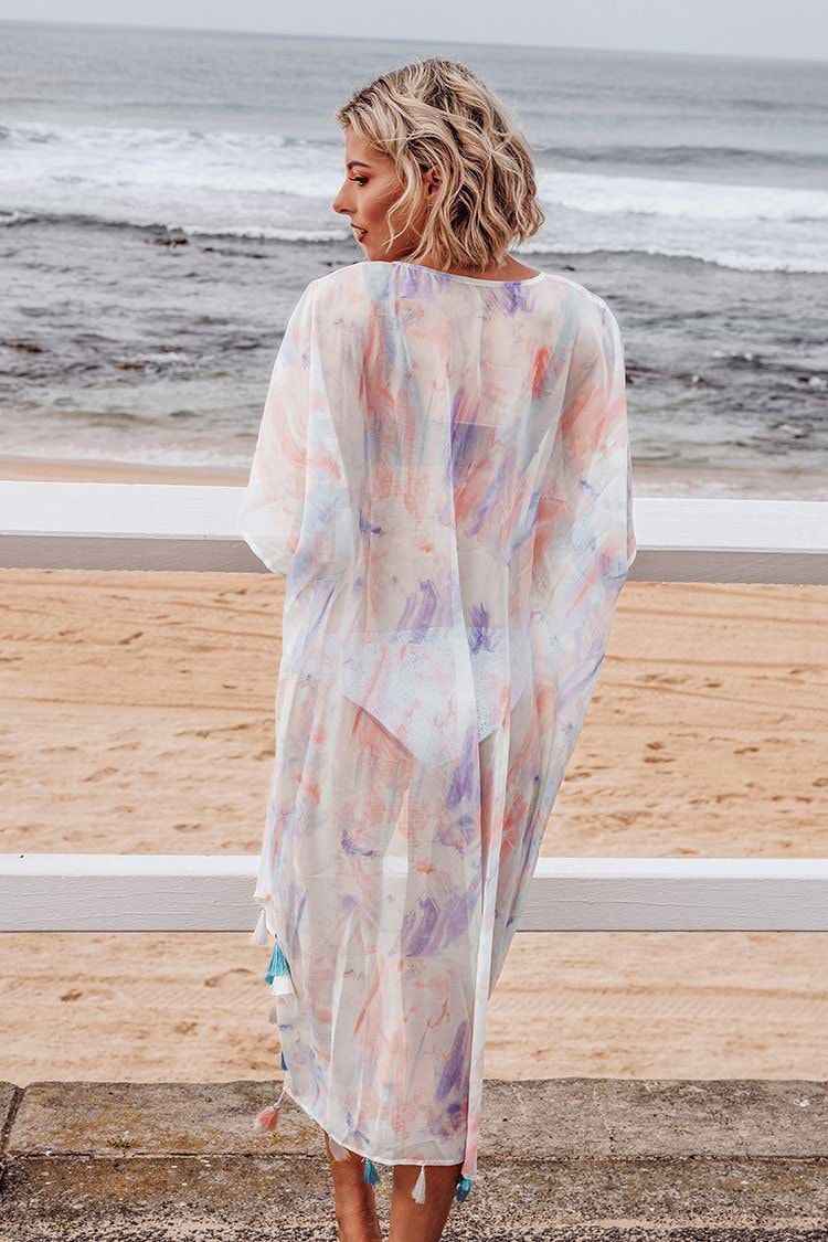 Weiße Quaste Cover Up