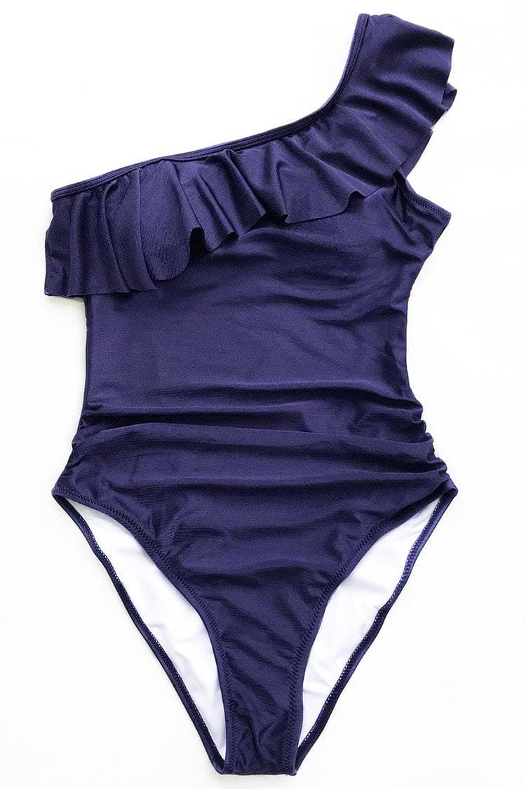 Genießen Eine Schulter Badeanzug