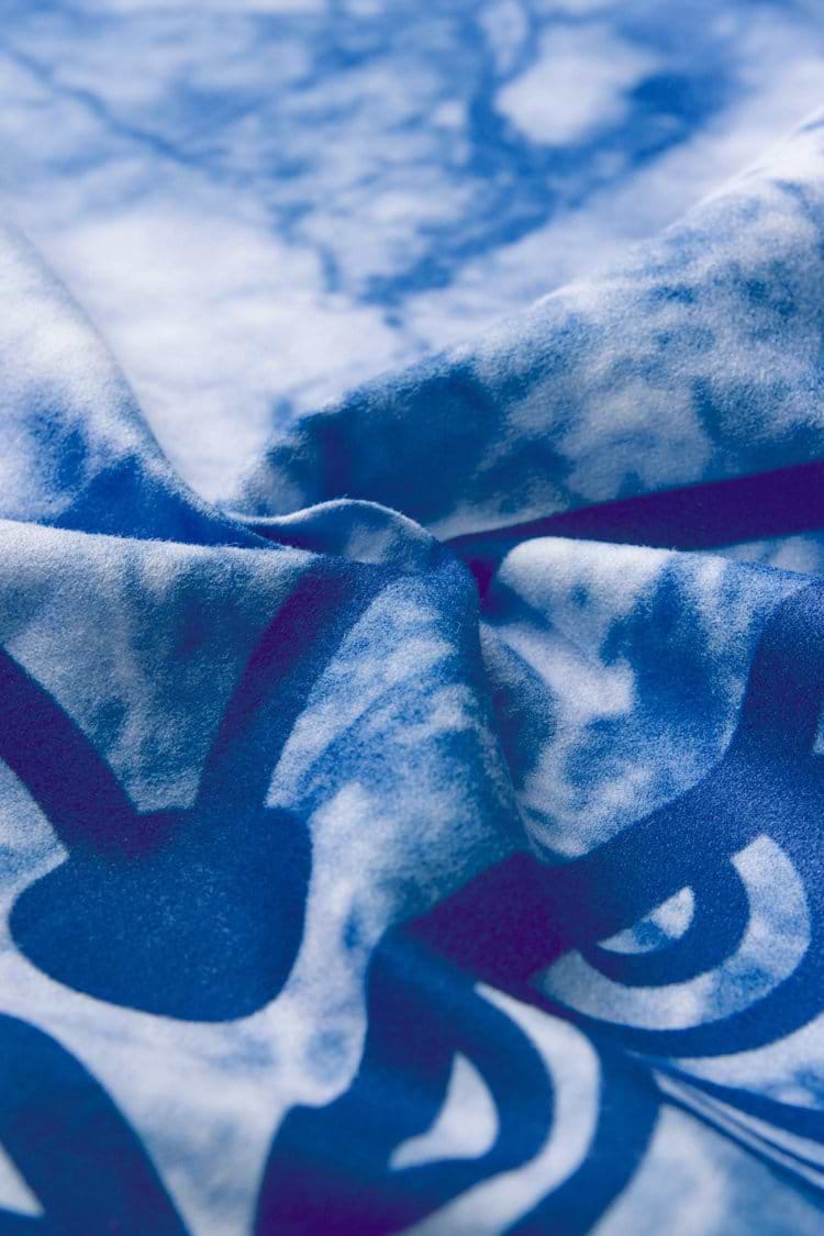 Blau Mandala Strandtuch
