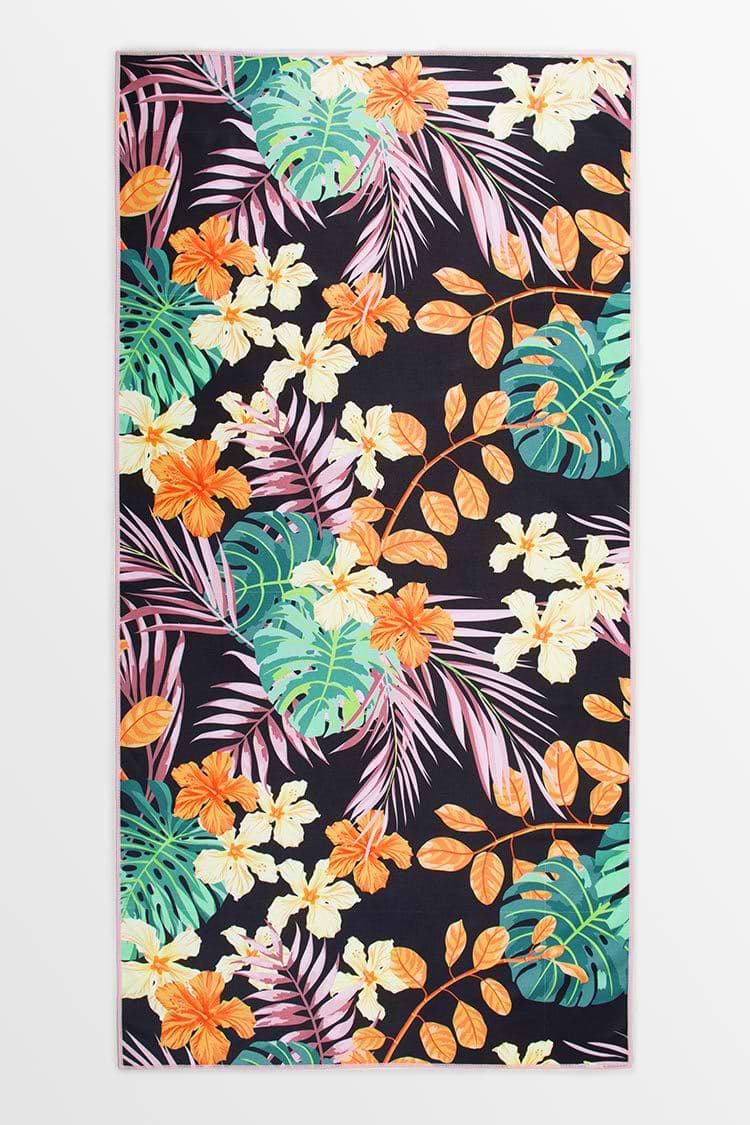 Manta de Playa Midnight Tropic Floral