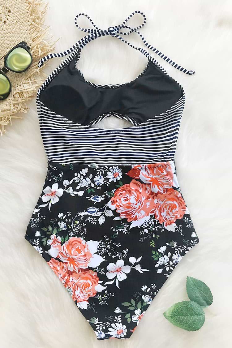 Geheimnisvoller Duft Drucken Badeanzug