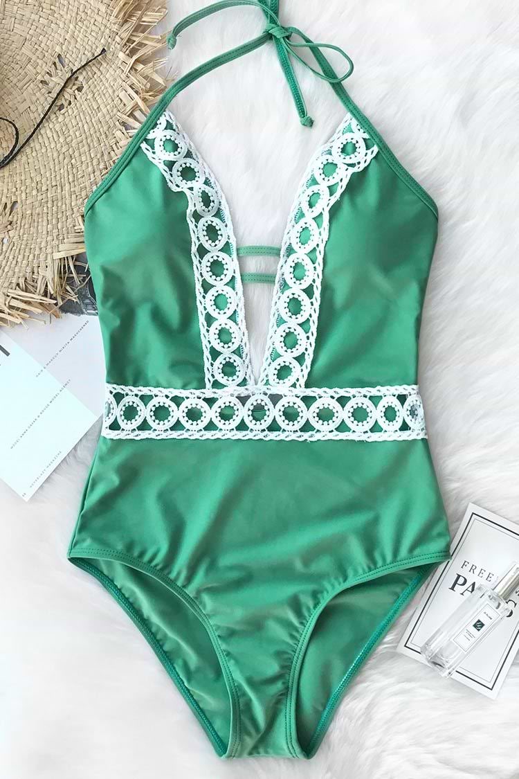 Dichter Wald Neck-Holder Badeanzug