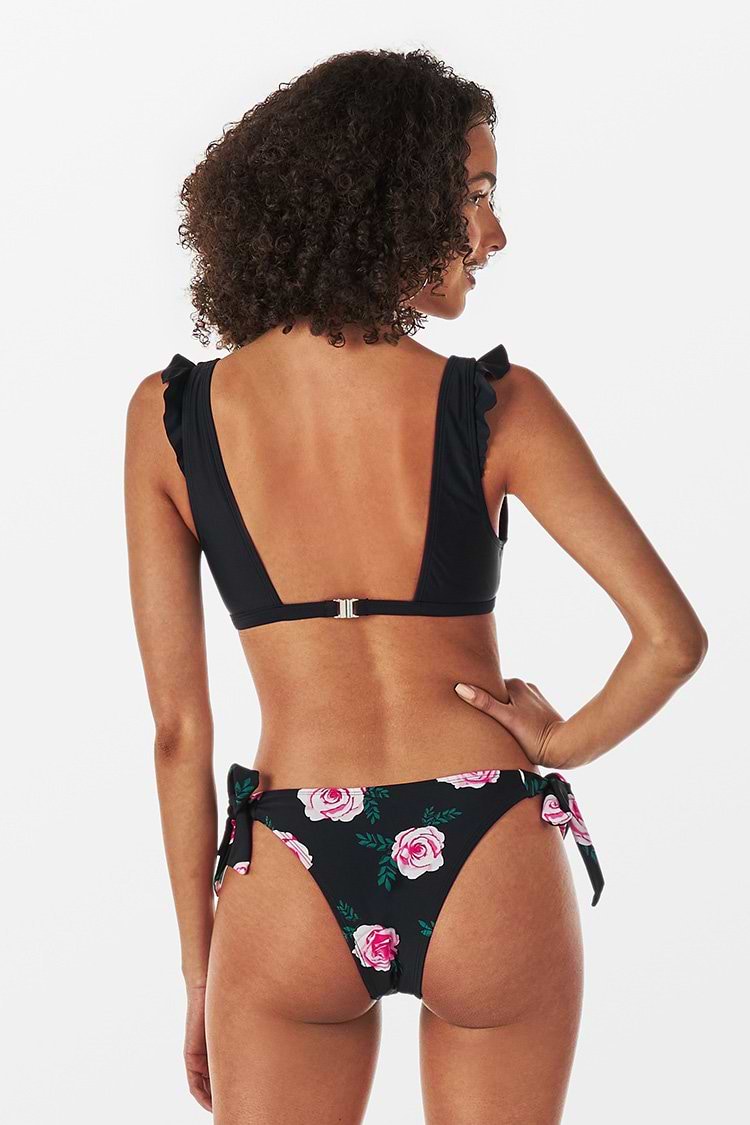 Bikini Floral Melody con Olanes y Lazos