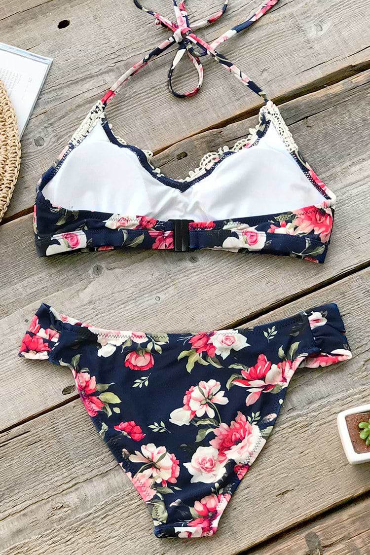 Päonie Drucken Lace Bikini