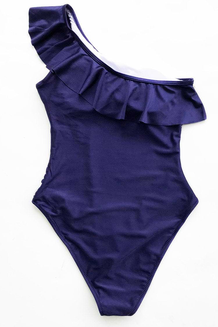 Genießen Eine Schulter Badeanzug