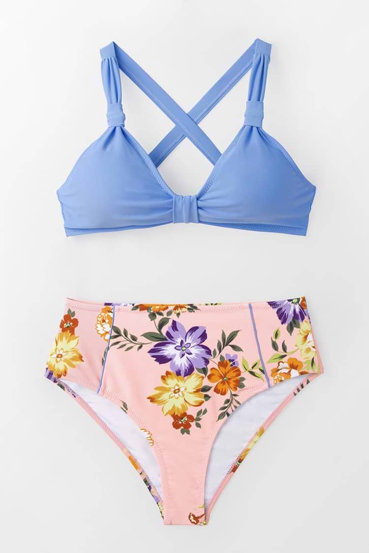 Süßer Blütenträume Geknoteter Bikini