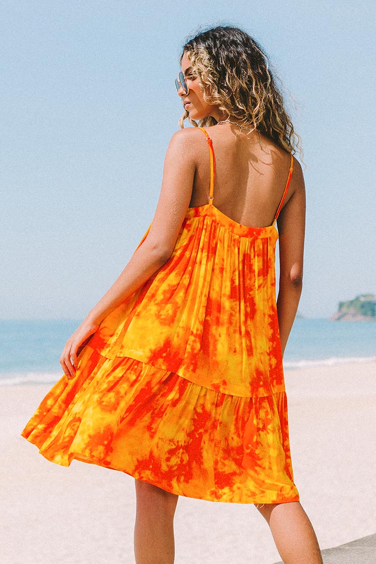 Kleid mit Rüschen und verstellbaren Trägern