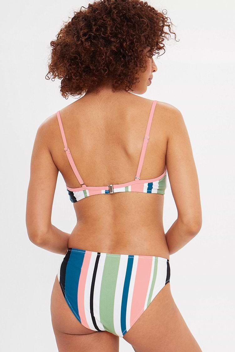 Douce Filles Bikini Rayé