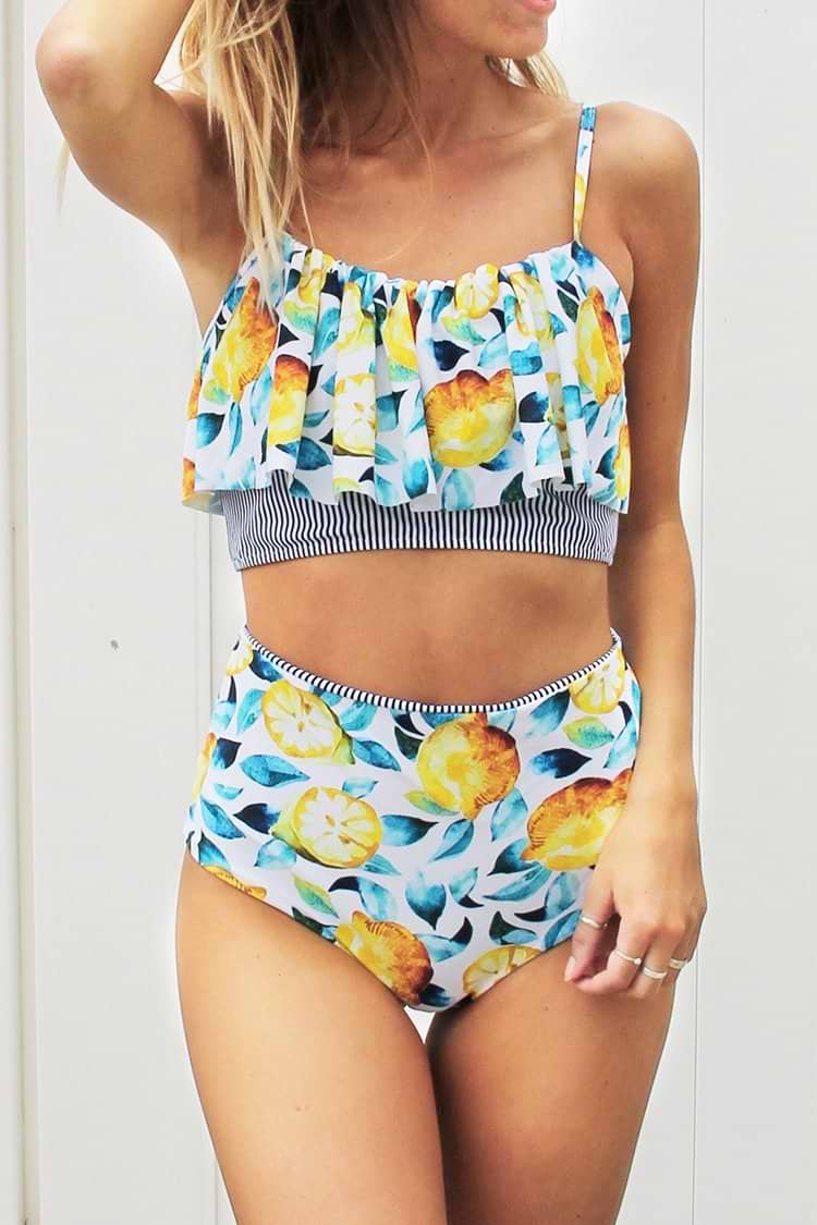 Citron d'Été Bikini Falbala