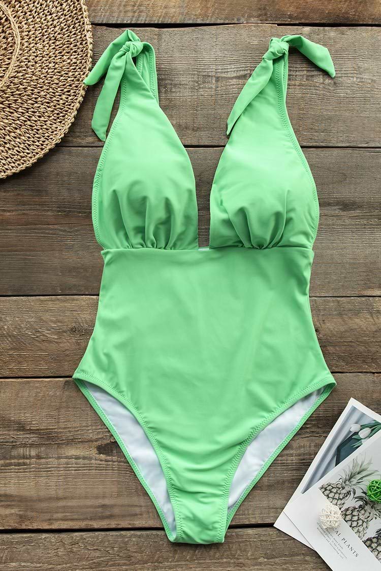 Maillot de bain une pièce vert Seafoam