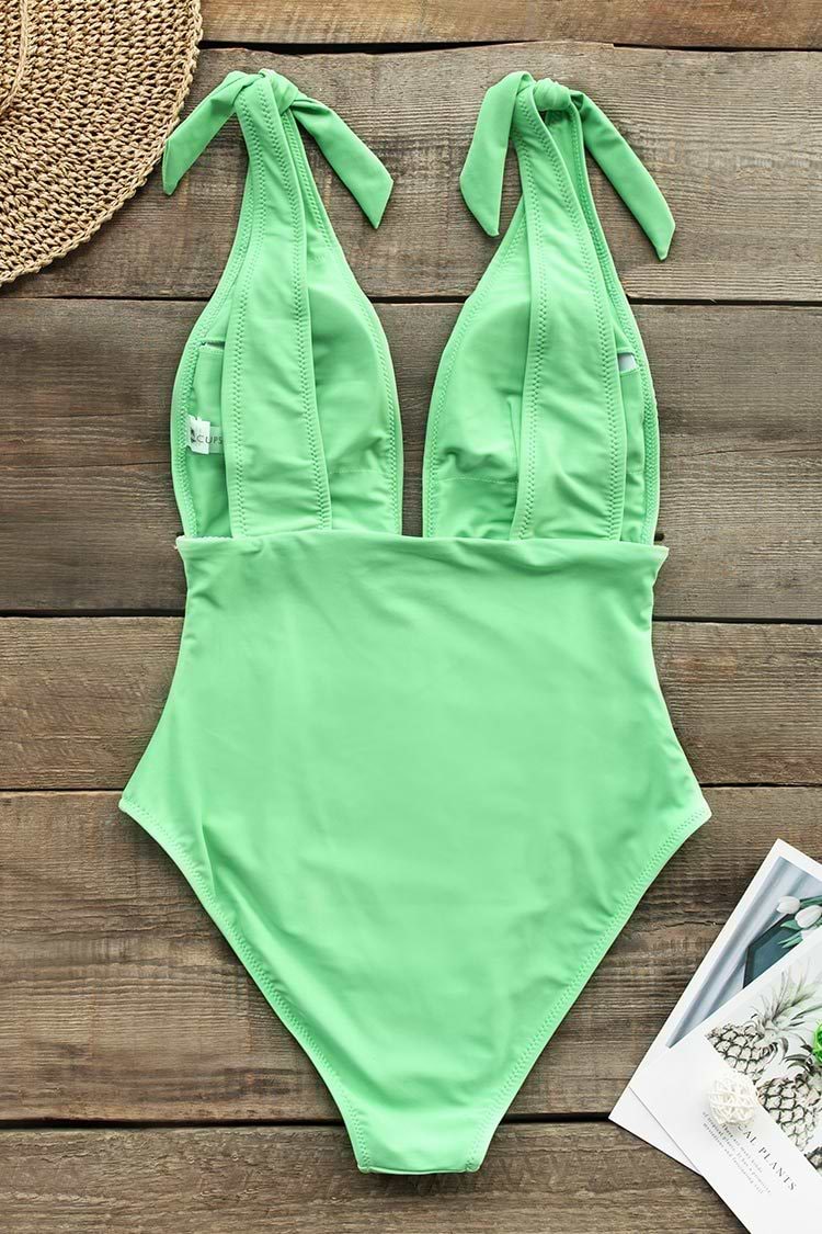 Maillot de bain une pièce vert Seafoam