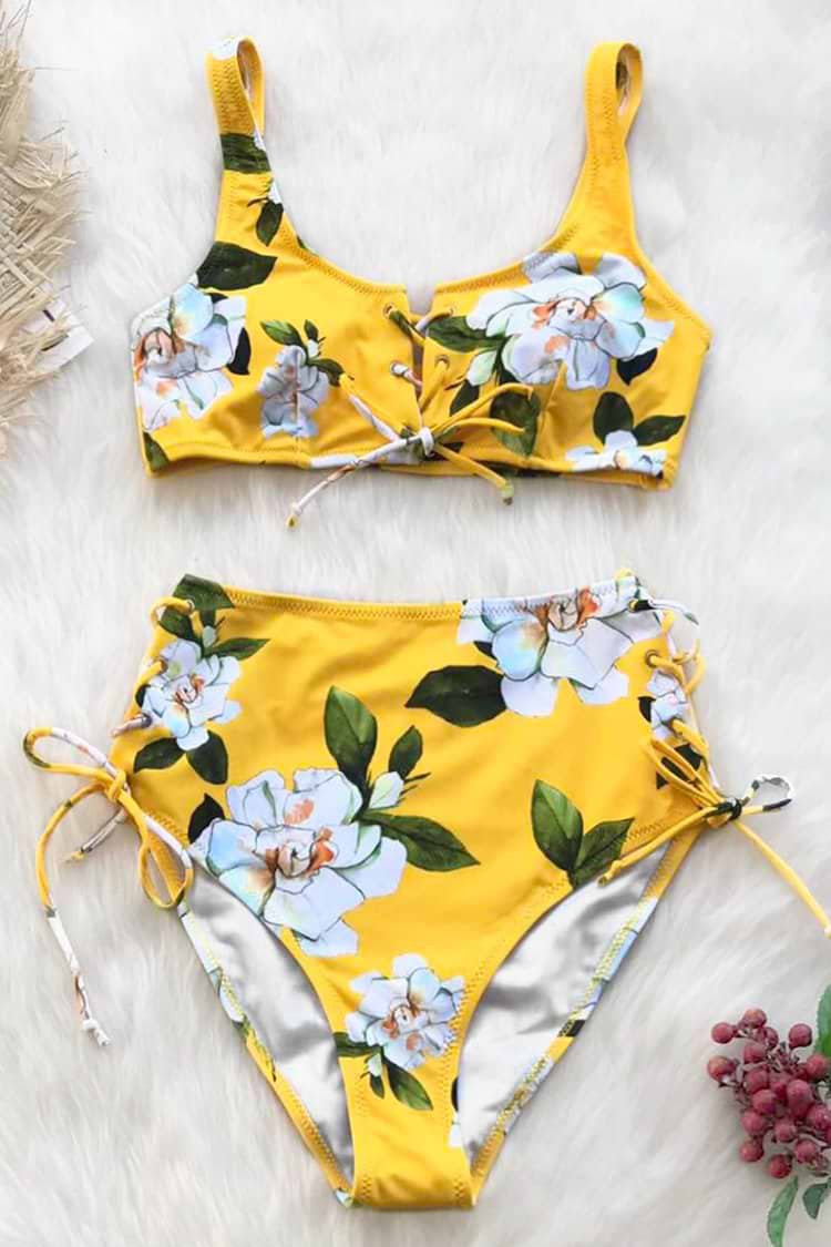 Ensoleillé Bikini Floral