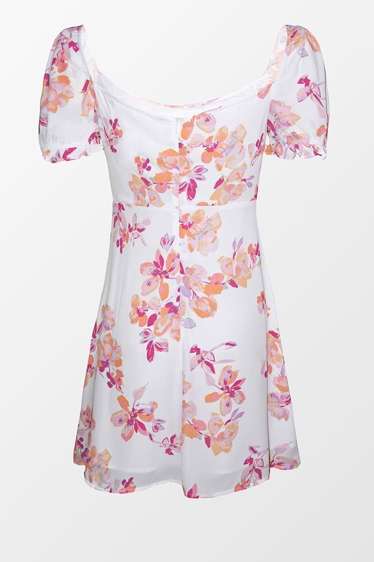 Vestido de verano con mangas anchas de estampado floral