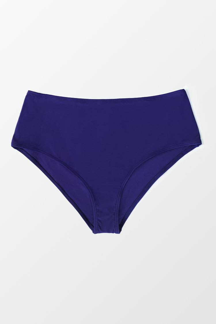 Calzón de bikini para tallas grandes de un solo color Lainey