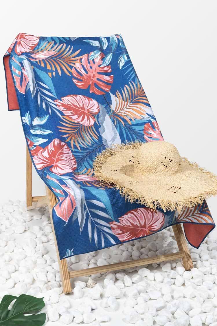 Manta de Playa Floral Tropical Lush