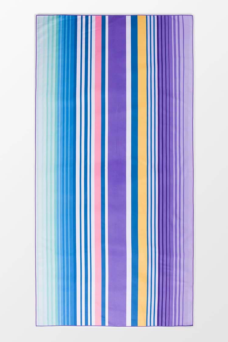 Manta de Playa Fucsia Rayas