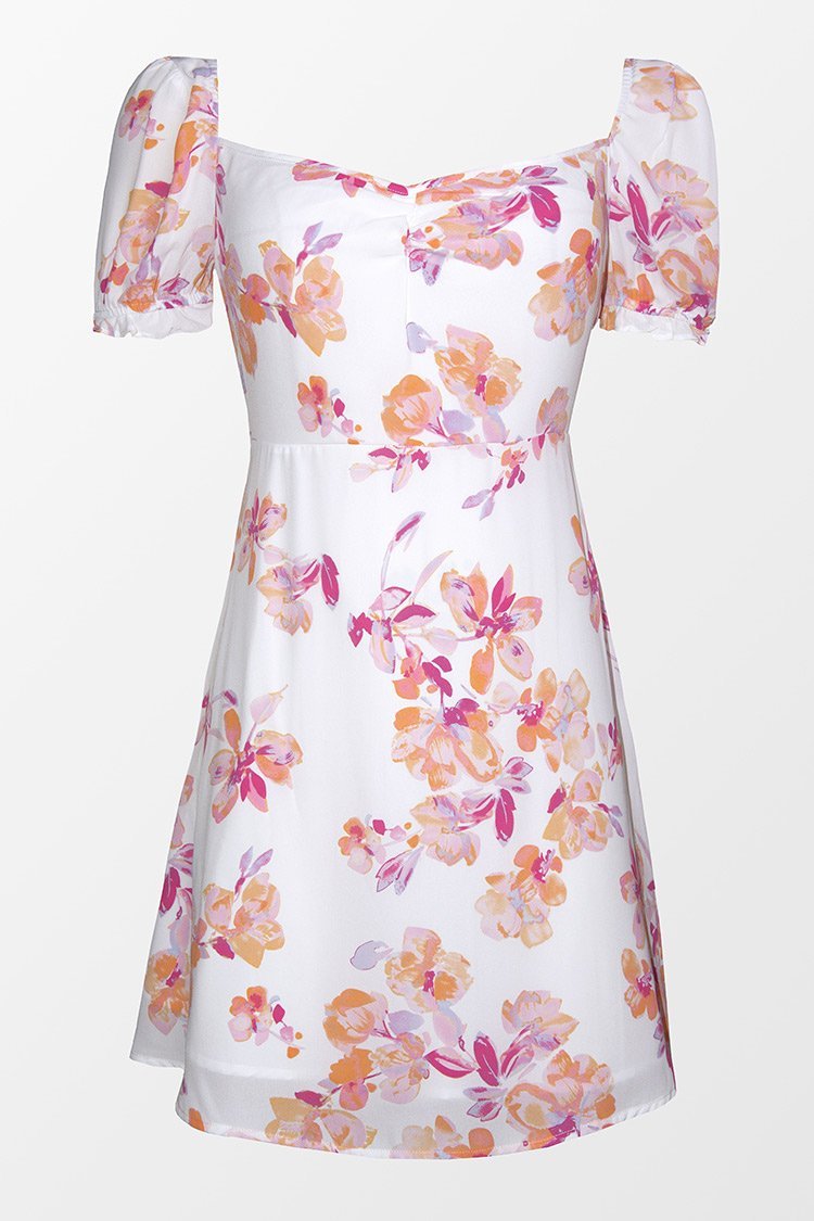 Vestido de verano con mangas anchas de estampado floral