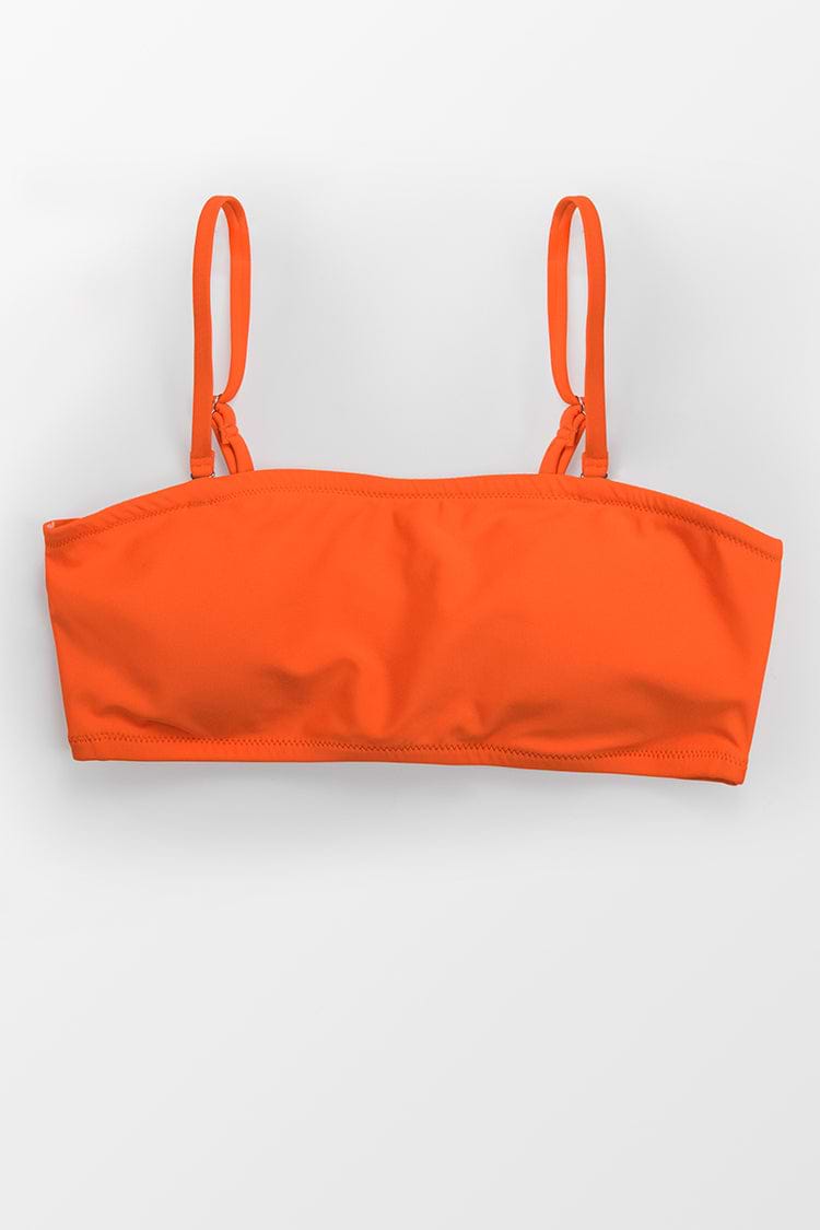 Bandeau Bikini-Oberteil in Orange