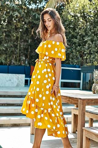 Arrivals Robe Robe Jaune La Redoute Balzac Paris Robe Cocktail