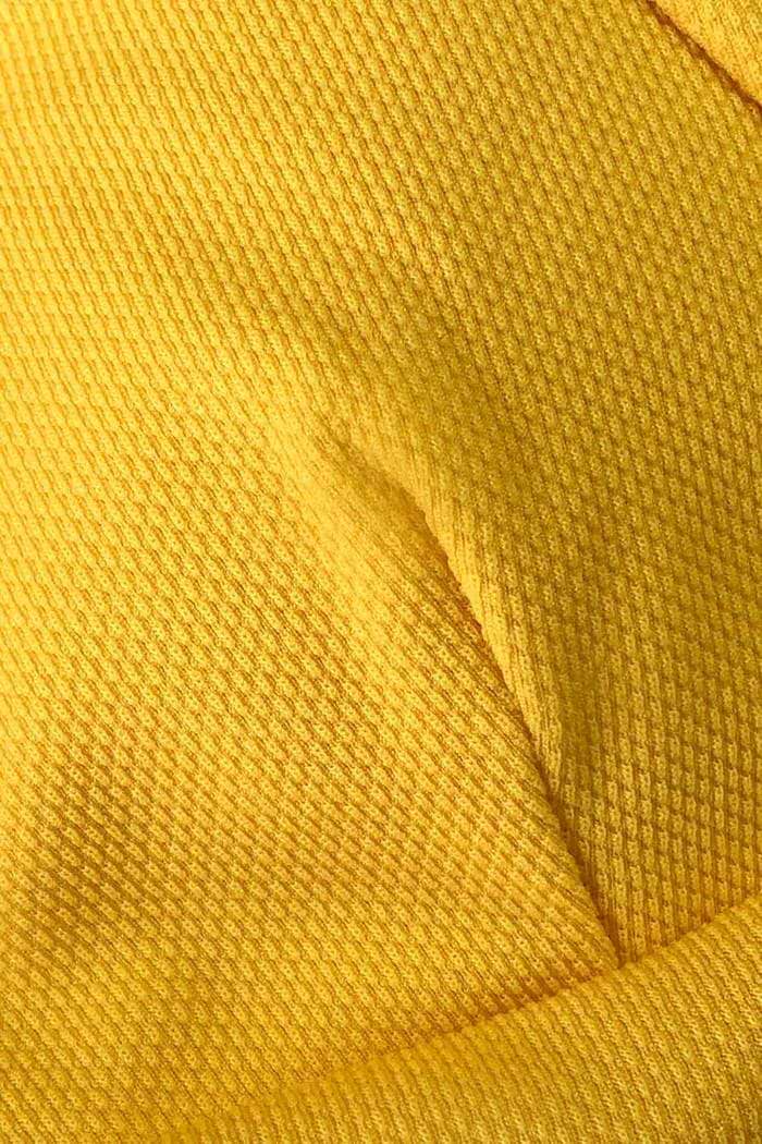 Bikini taille haute jaune et bleu sportif