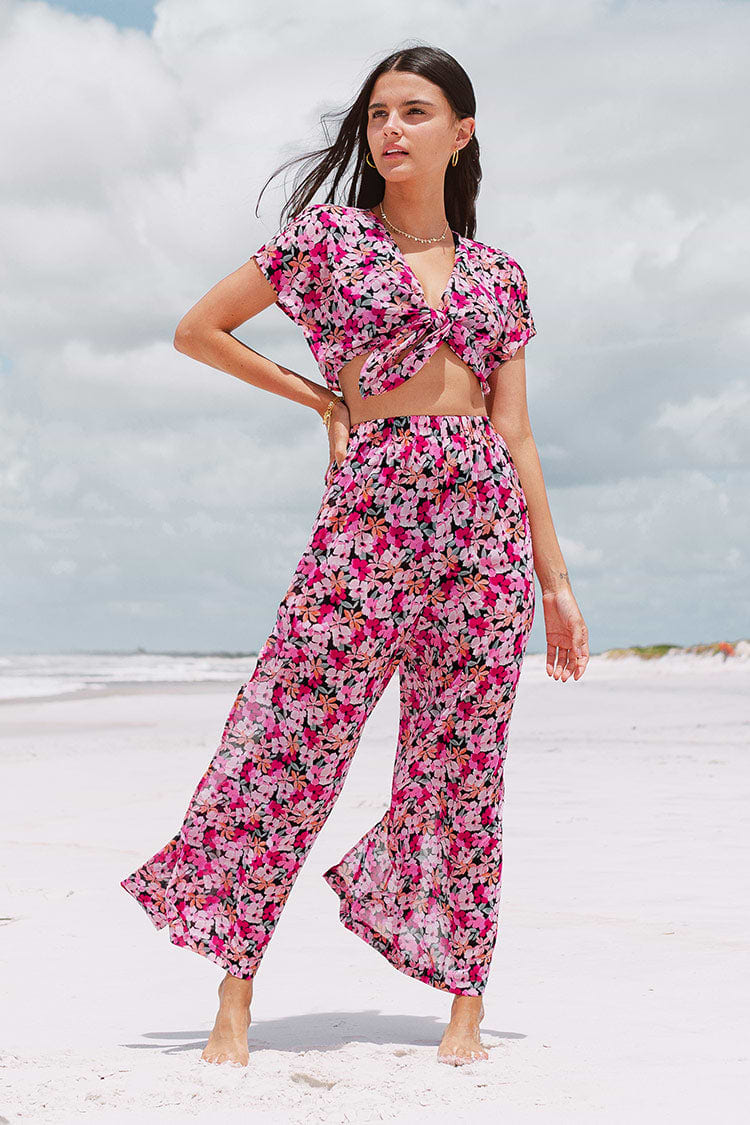Floral Impressions Palazzo Pant Set