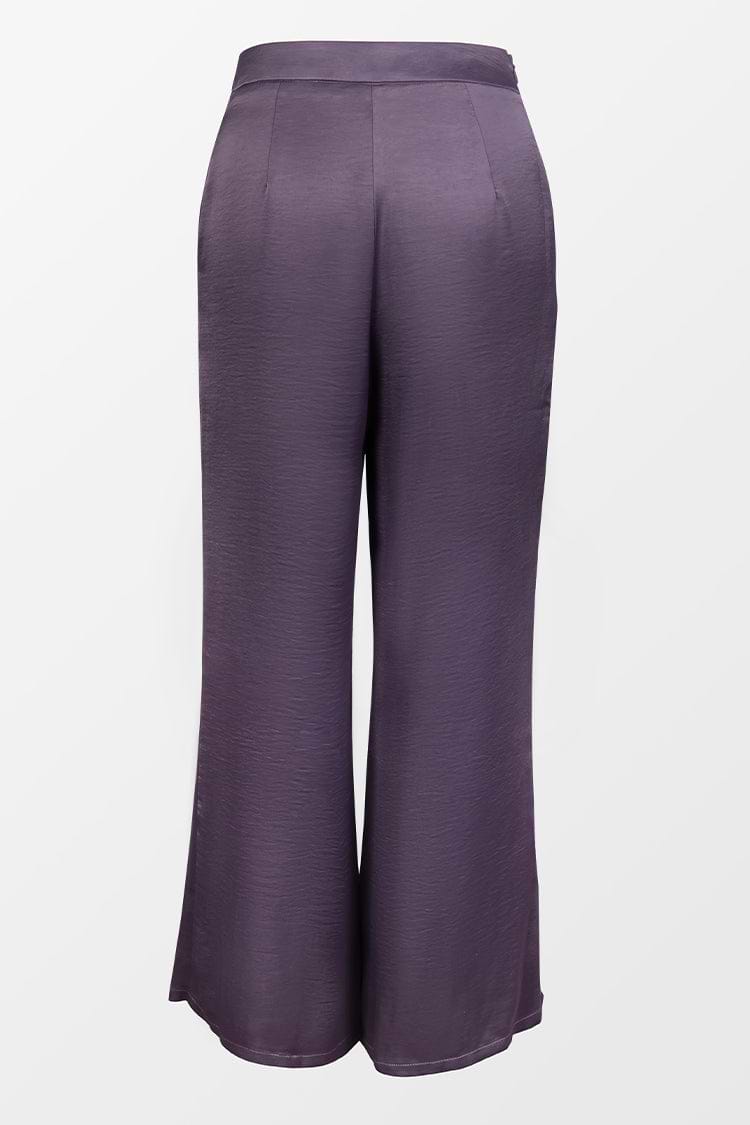 Pantalon évasé taille haute