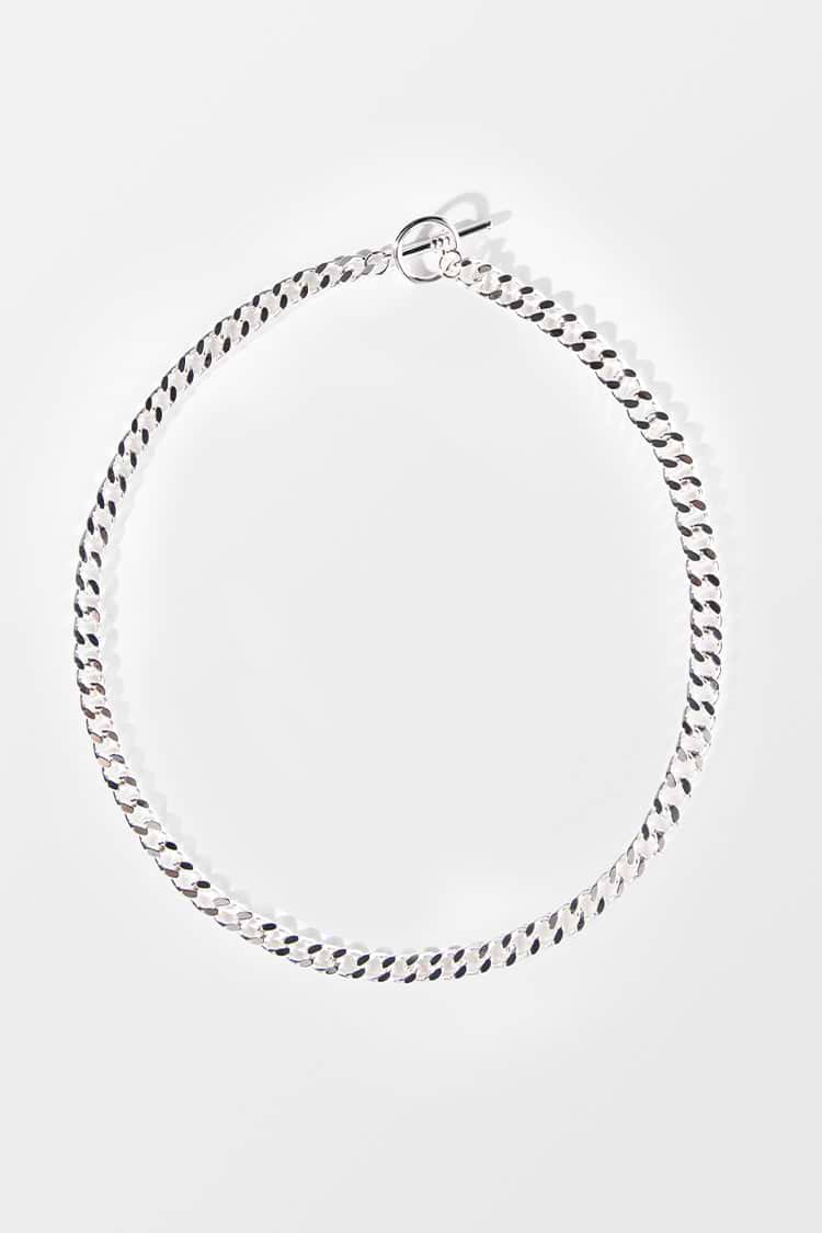 Collier en métal géométrique