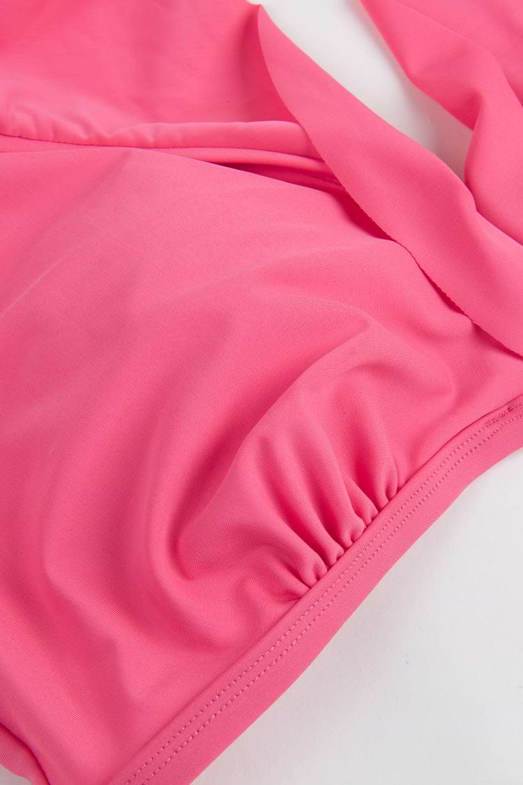 Große Größen Bikini-Set mit Rüschen und High waist