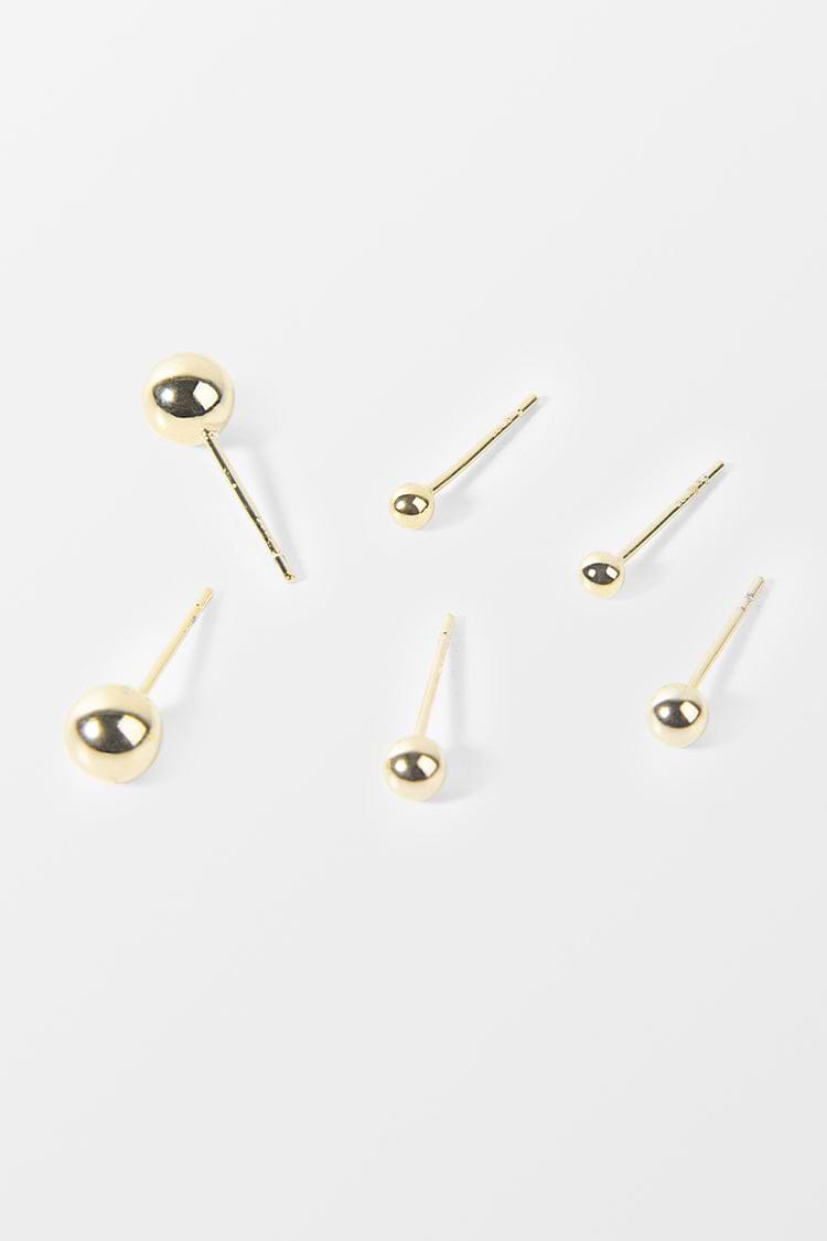 Geometrische goldene Ohrringe aus Kupfer