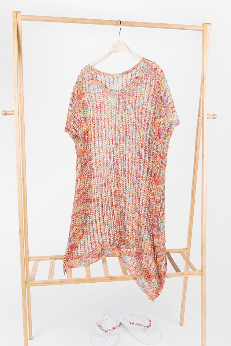 Jillian V-neck Crochet Loose Waisted Kaftan