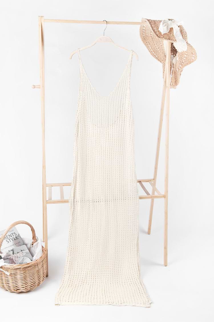 Rückenfreies Cover-Up mit V-Ausschnitt