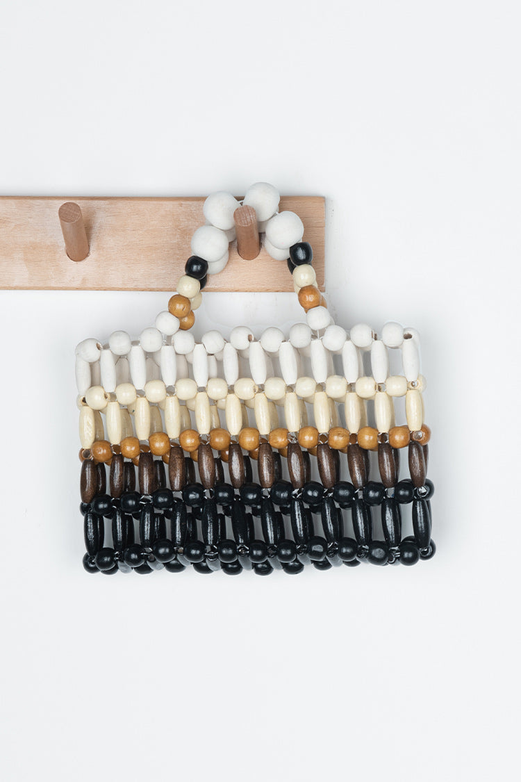 Mini cartable tressée noire