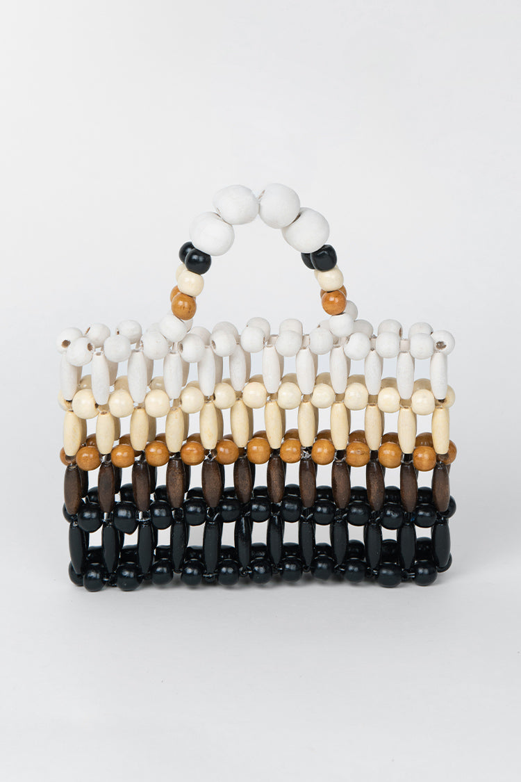 Mini cartable tressée noire