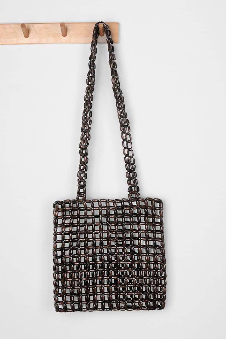 Aurin Braided Brown Shoulder Bag