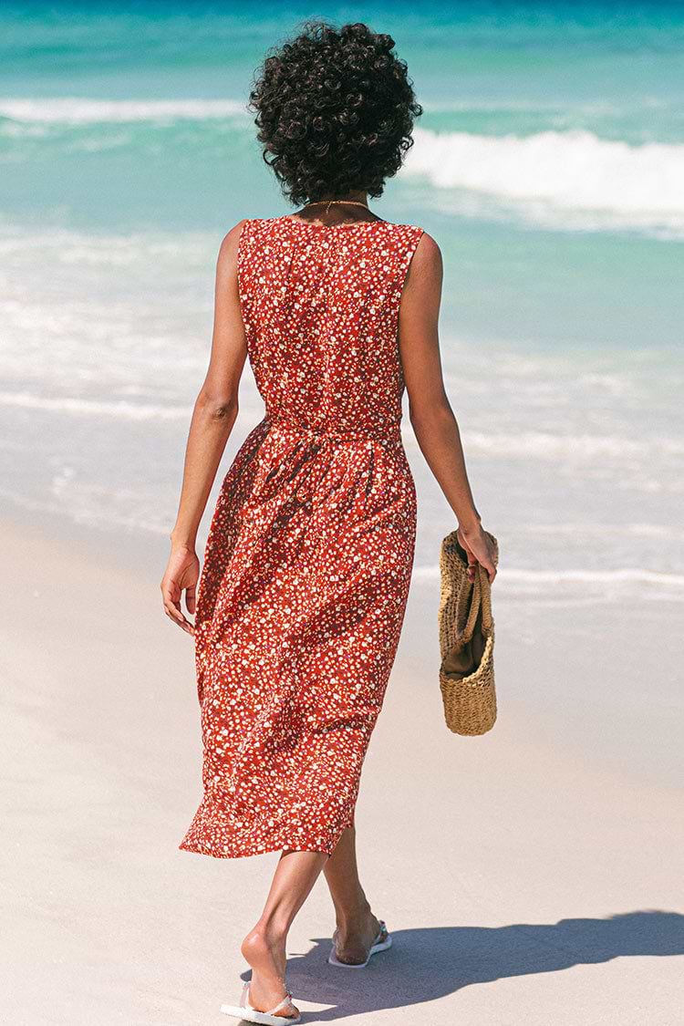 Vestido Milana Ditsy con botones frontales