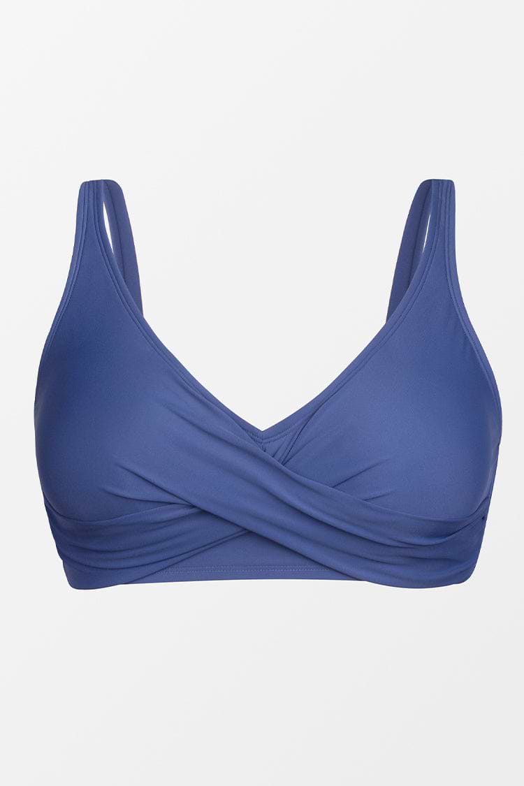Haut de bikini grande taille couleur unie