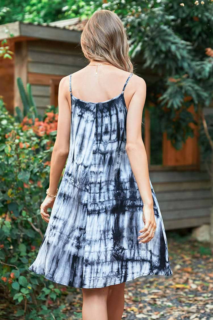Robe trapèze tie dye