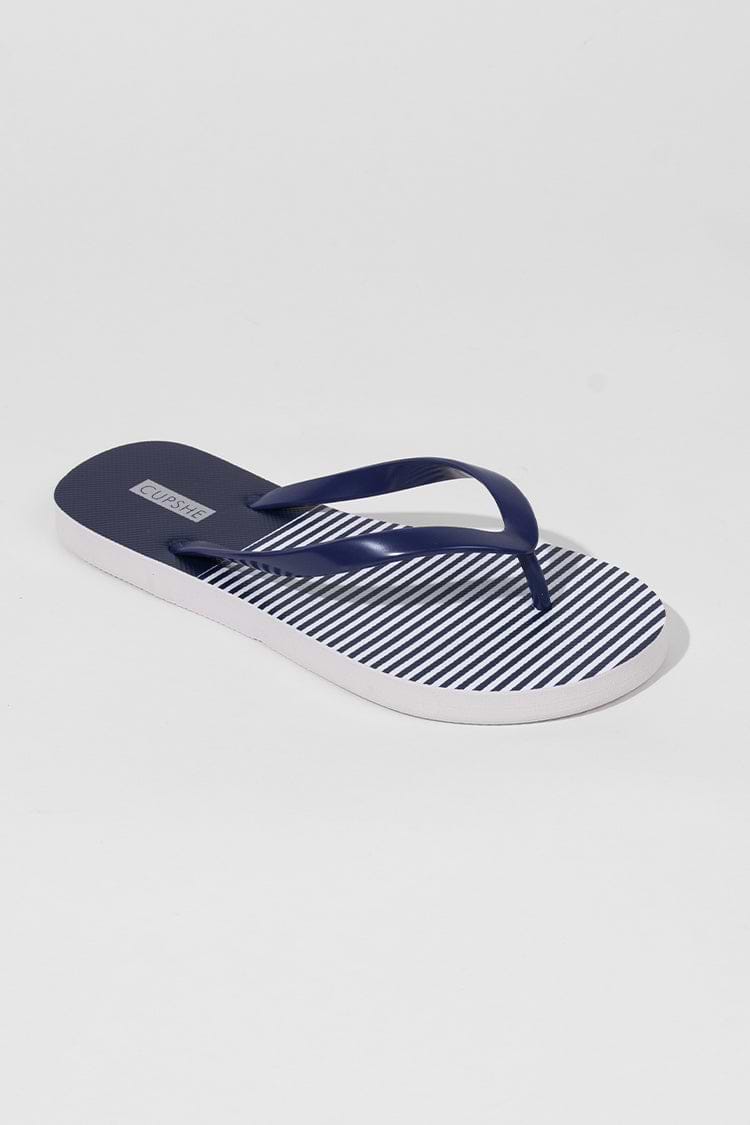 Amaretto Stripe Flip Flops